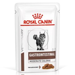 Вологий корм для котів, при захворюваннях шлунково-кишкового тракту Royal Canin Gastro Intestinal Moderate Calorie 85 г (домашня птиця)