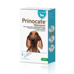 Краплі від бліх та паразитів KRKA Prinocate (Принокат) для собак 4-10 кг 1 мл №3 (1 піпетка), 4-10 кг
