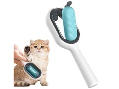 Щетка для сухого и влажного вычесывания собак и котов Pet Gravity 4в1 Pet Grooming Comb с отсеком для воды