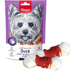 Wanpy Duck Jerky & Rawhide Wraps Вузлова кістка з качкою для собак