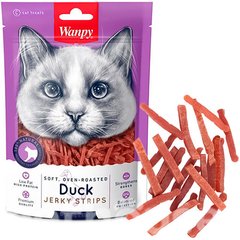 Wanpy Soft Duck Jerky Strips Смужки м'якого качиного філе для котів, 80 г