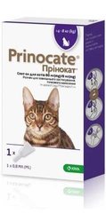 Прінокат (Prinocate) Cпот-он для котів 4-8кг - краплі від бліх - №1 , 4-8 кг