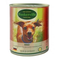 Baskerville Super Premium Консерви для собак з яловичиною, 800 г