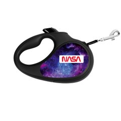 Повідець-рулетка для собак WAUDOG R-leash, малюнок "NASA21", розмір S, довжина 5 м (до 15 кг)