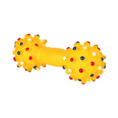 Іграшка для собак Trixie Гантель голчаста з пискавкою 15 см (вініл, кольори в асортименті)