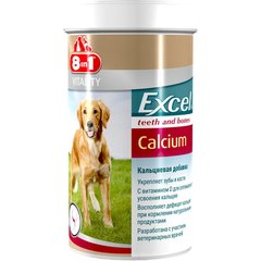 8in1 Vitality Excel Calcium - Кальцієва добавка для собак, що сприяє укріпленню зубів та кісток
