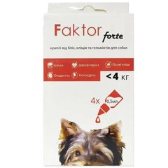 Faktor forte Краплі для собак від блох і кліщів (1 піпетка)