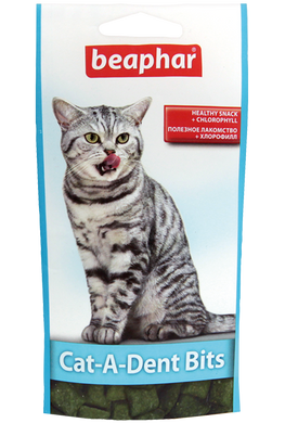 Beaphar Cat-A-Dent Bits - подушечки для чищення зубів котів, 35 г