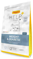 Help + Veterinary Diet Weight Diabetic Catдієтичний корм для дорослих котів для регулювання надходження глюкози (Diabetes mellitus), 400 г