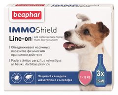 Beaphar IMMO Shield Капли от блох и клещей для собак от 1 до 15 кг (1 пипетка)