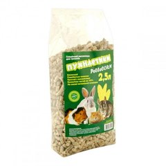 Гранулированный кукурузный наполнитель для грызунов Пухнастики Pellecorn 2,5 л