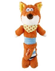 Іграшка для Собак Gigwi плюшева лисиця з унікальною пищалкою 30 см, 30 см