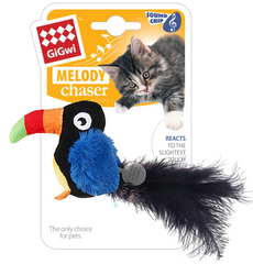 GiGwi Melody Chaser Игрушка для котов тукан со звуковым чипом