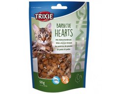 Ласощі  для котів Trixie ,,Premio сердечки барбекю" 50 г, 50г