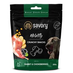 Savory Dog Mobility Crunchy Snack с кроликом и черноплодной рябиной для собак, 200 г