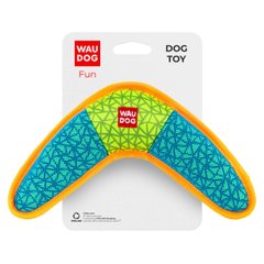 Іграшка для собак WAUDOG Fun, "Бумеранг" 14 см, блакитний
