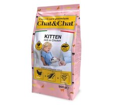 Gheda сухий корм Chat & Chat Expert-Kitten with chicken для кошенят з куркою, 900 г