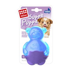 Іграшка для собак Мишка з пищалкою, синя GiGwi Suppa Puppa, гума, 9 см, 9 см