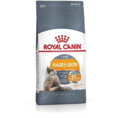 Сухий корм для котів, шерсть яких вимагає додаткового догляду Royal Canin Hair & Skin 400 г (домашня птиця)