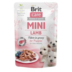 Brit Care Dog Mini Fillets In Gravy з ягням для цуценят