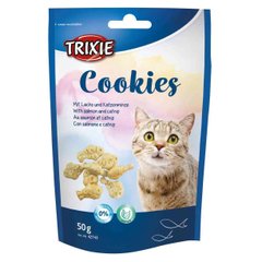 Trixie Ласощі Cookies з лососем та кошачою м'ятою д/к 50г