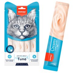 Wanpy Creamy Lickable Treats Tuna - крем-снеки Ванпі з тунцем для кішок