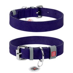 Нашийник для собак WAUDOG Classic, фіолетовий, розмір XL (46-60 см), ширина 35 мм