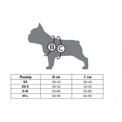 Шлея для собак WAUDOG Nylon з QR паспортом, малюнок "Темний лицар"DC Comics, пластикова пряжка-фастекс, розмір XS (28-40), ширина 10 мм, XS 28-40 см