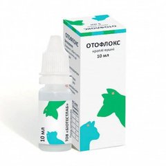Ушные капли Отофлокс противопаразитарные, противовоспалительные для собак, котов и декоративных кроликов